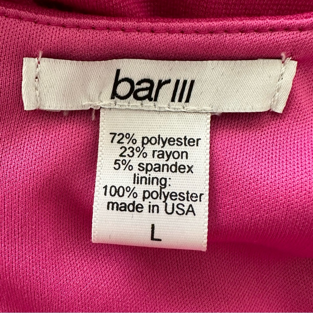Bar III Sleeveless Dress Hot Pink Size L NWT - Picture 8 of 9